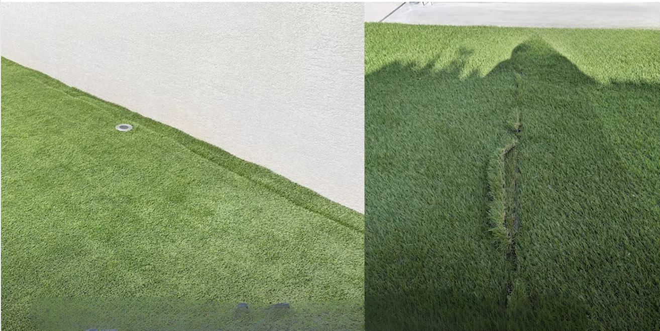 DIYで人工芝を敷くときの注意点