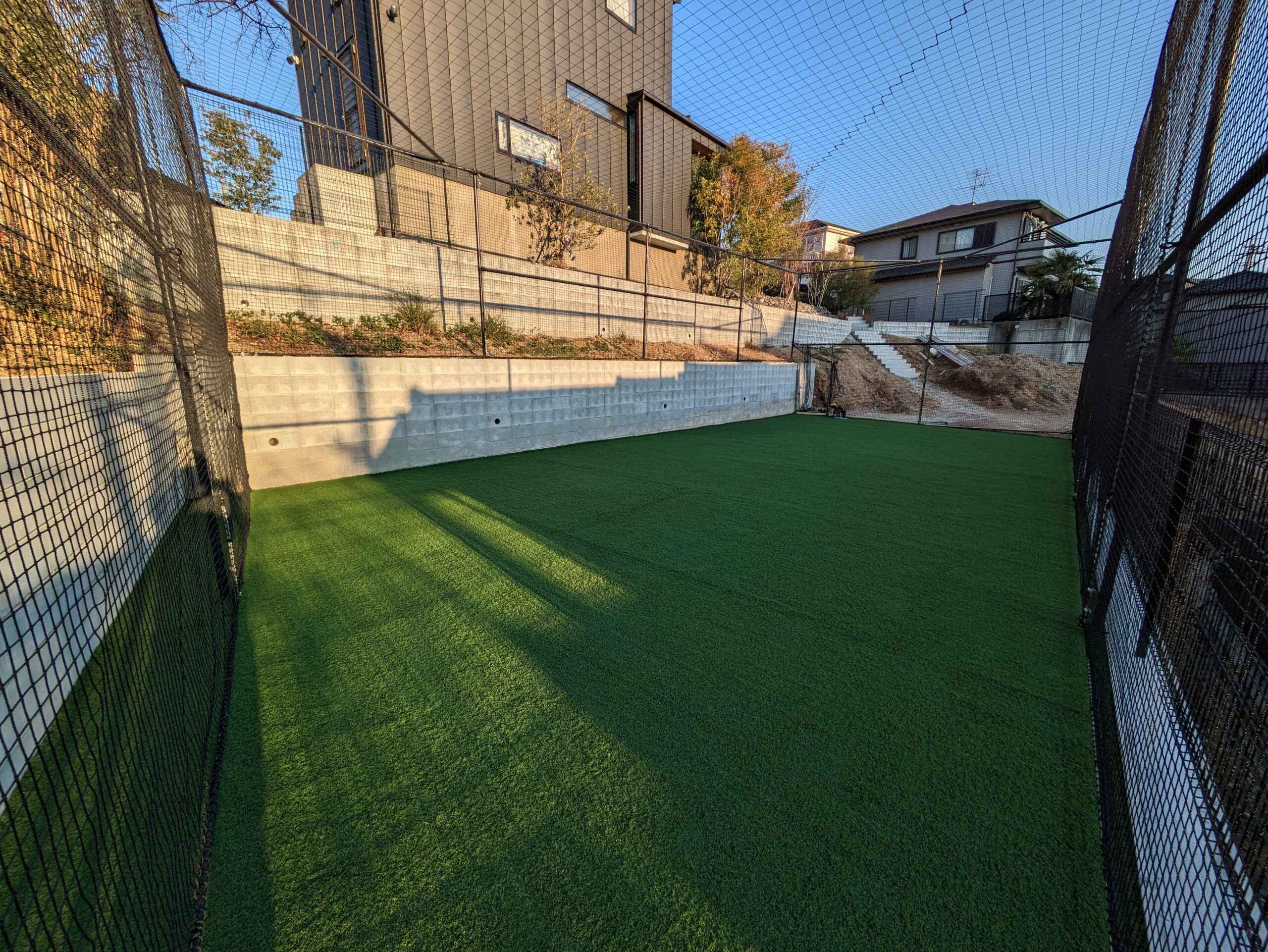 芝助のサッカー練習場施工事例1